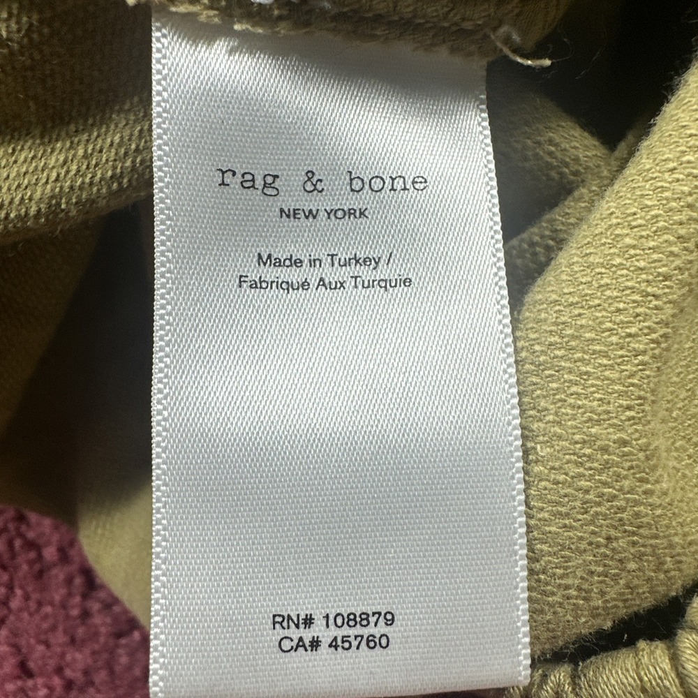 Rag & Bone Joggers Men's Large Sweatpants  Drawstring Cotton Khaki Tan - Picture 5 of 9